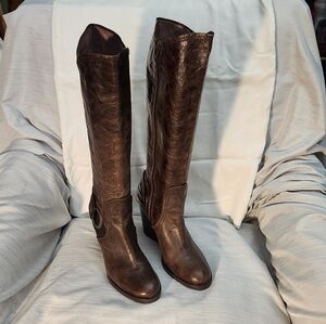 Apepazza Wedge Boots, Woman size 7.5, Dark Brown